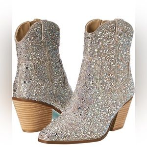 Betsy Johnson Women Diva Western Boot Bootie BRAND NEW IN BOX Sz 8